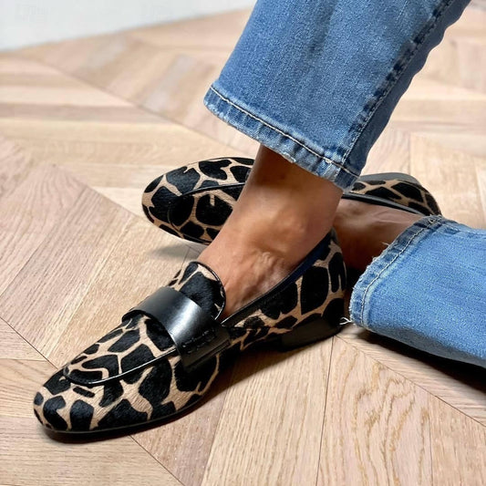 Katherina - Damen-Loafer mit schwarzem Akzent im eleganten Design