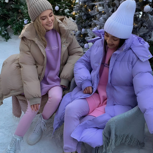 Jacquelyn - Stylische lange Damenjacke mit Kapuze