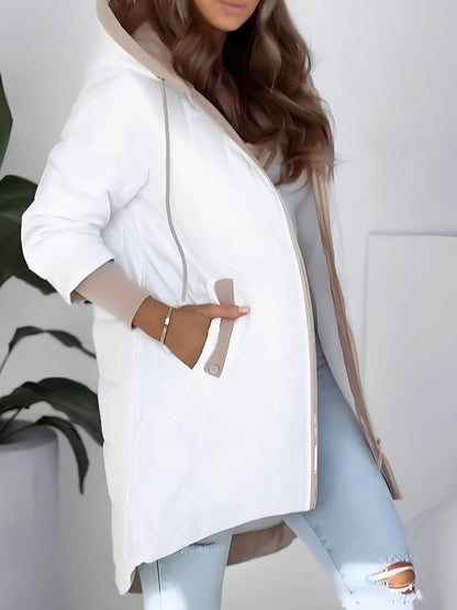 Sharla - Stilvoller und warmer Damenmantel mit Kapuze