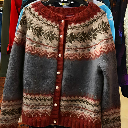 Nicola - Eleganter Damen-Cardigan im Ethno-Look