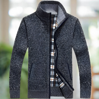 Iker – Gefütterte Herren-Strickjacke