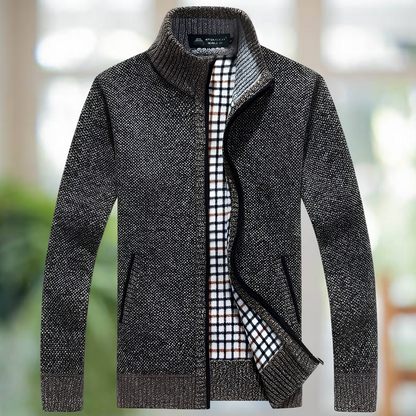 Iker – Gefütterte Herren-Strickjacke