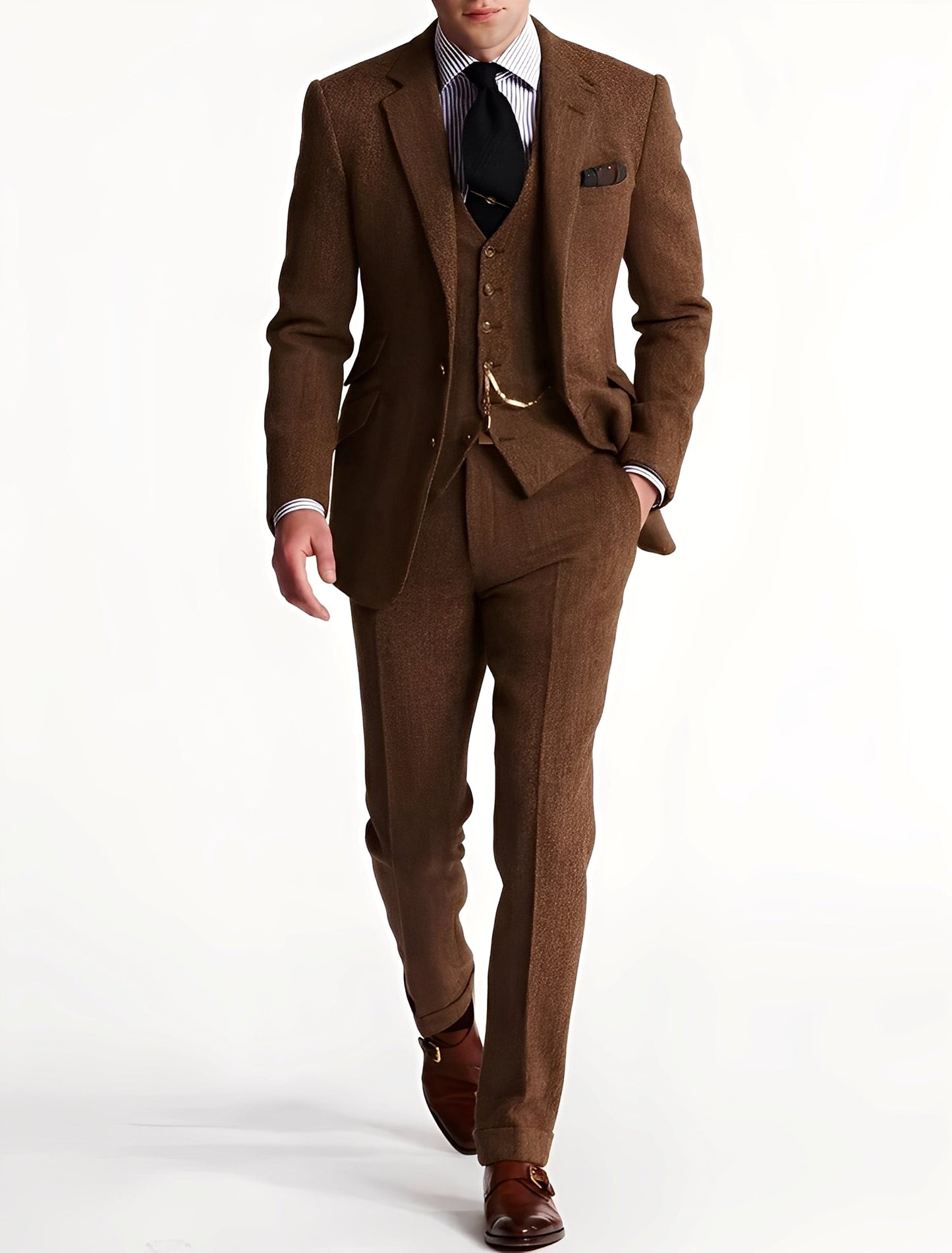 Desmond - Stilvoller Herrenanzug aus dreiteiligem Tweed