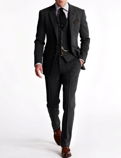 Desmond - Stilvoller Herrenanzug aus dreiteiligem Tweed