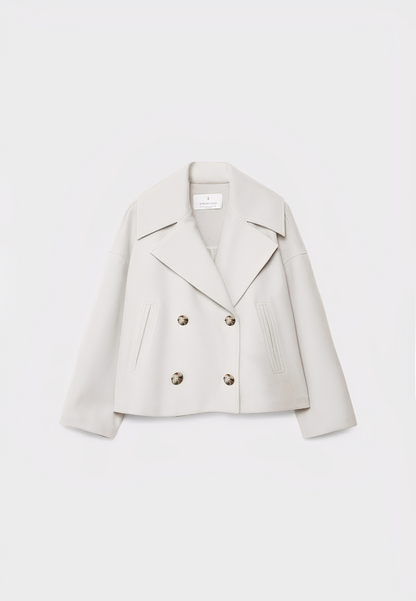 Claire – Kurze Elegante Doppelreihige Jacke