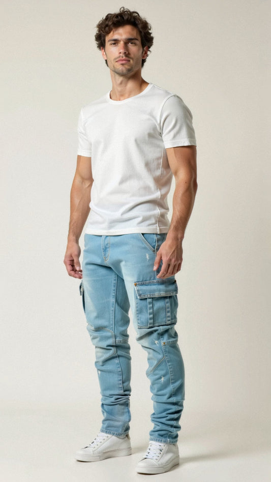 Casper – Stretch-Cargo-Jeans
