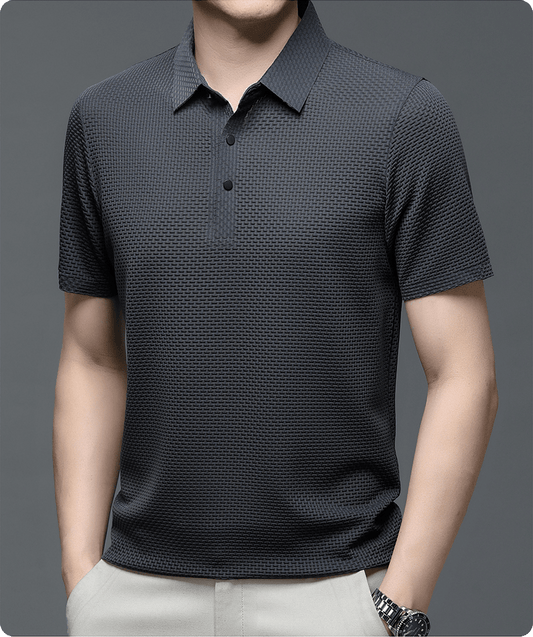 Morten – Strukturiertes Polo-Shirt