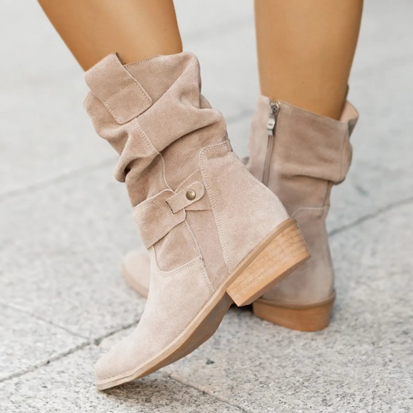 Elisa – Stiefeletten aus Wildleder | Schick & Bequem