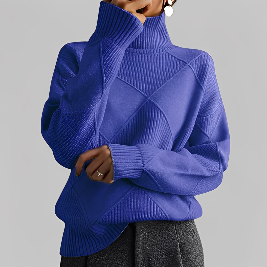 Mariette - Oversize-Rollkragenpullover für Damen im Winter