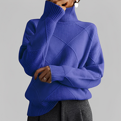 Mariette - Oversize-Rollkragenpullover für Damen im Winter