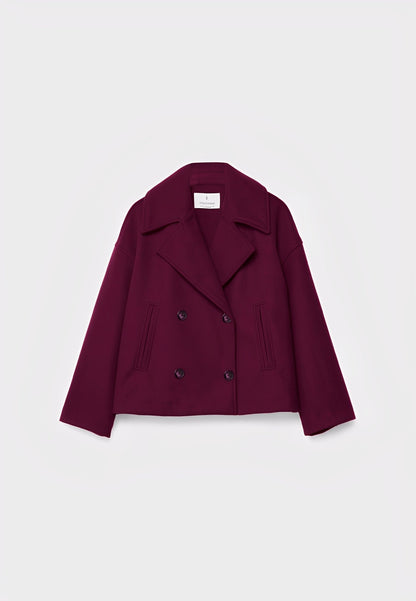 Claire – Kurze Elegante Doppelreihige Jacke