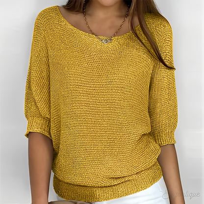 Éliane - Eleganter Pullover mit Rundhalsausschnitt für Damen